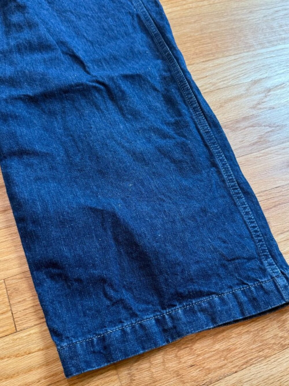 Imogene + Willie Linen & Cotton Blake Military Trouser Washed Indigo 36/31 - Picture 13 of 13